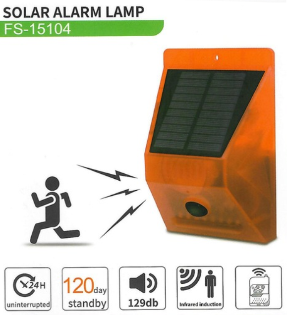 solar powered intrusion alarm