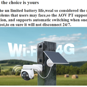 imou aov pt 5mp with solar panel 360° ptz outdoor security camera 4g lte wifi network 10000mah battery auto tracking ip camera